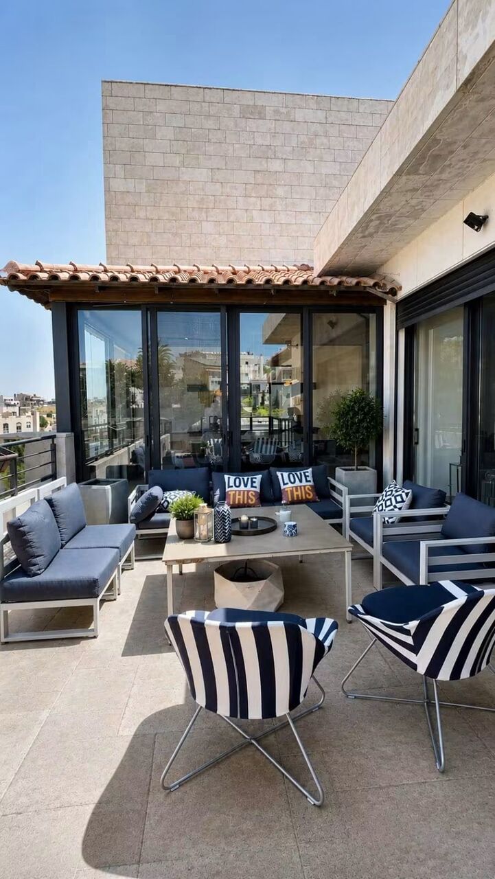 Amman, Apartments, Flats, Houses & Villas, JOD 18000/year,  Furnished,  4 BR,  Fully Furnished 4B Apart With Big Terrace In Dabouq 00962777688956