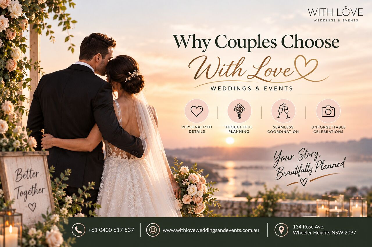 Sydney, Event Planning, Why Couples Choose With Love Weddings & Events