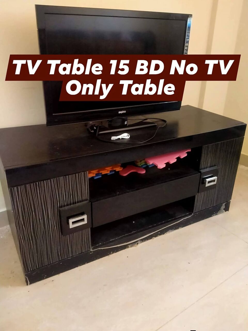 Hoora, Furniture, Modern White Wooden TV Stand Cabinet And Black TV Stand Cabinet....36471122
