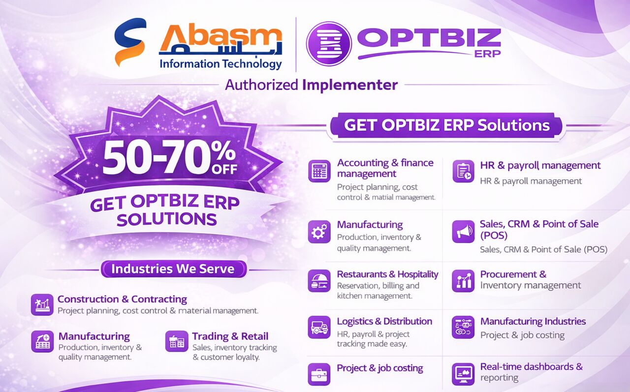 Jubail, ERP, OPTBIZ ERP Saudi Arabia | Cloud-Based Business Management Software