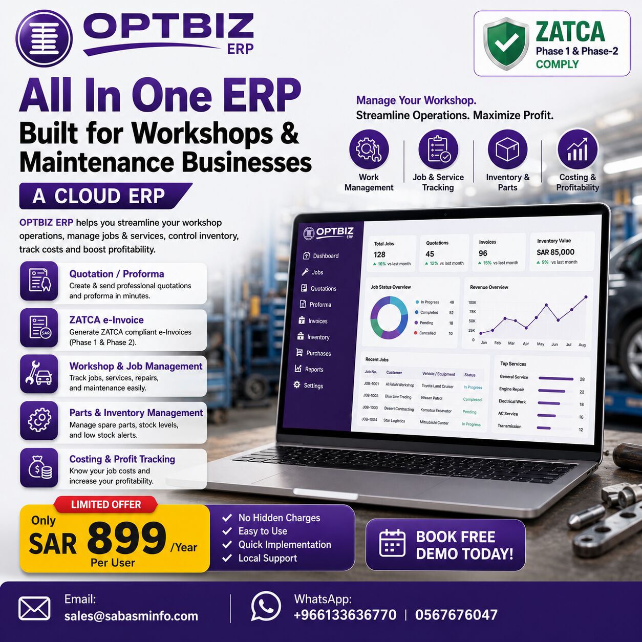 Jubail, ERP, OPTBIZ ERP Saudi Arabia | Cloud-Based Business Management Software