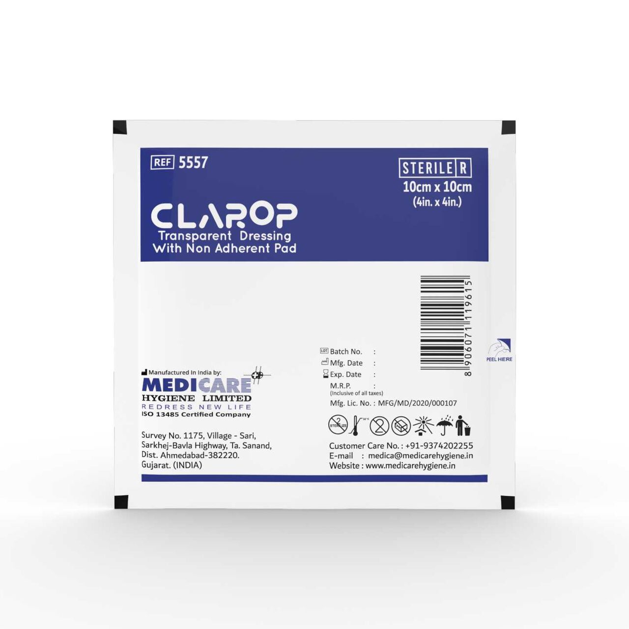 London, Wholesale Products, Clarop Transparent Film Dressing Manufacturer & Exporter &ndash; ISO Certified