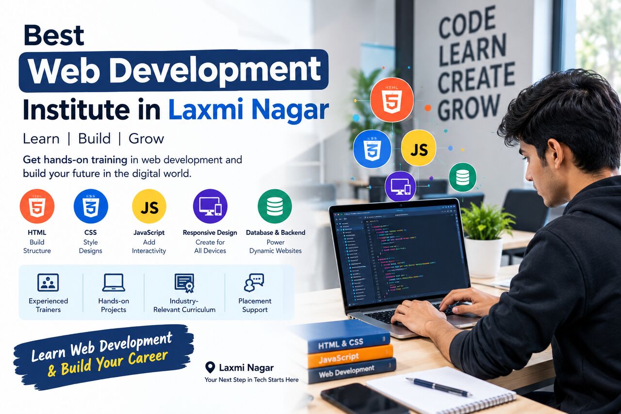 Laxmi Nagar, Education, Best Web Development Institute In Laxmi Nagar For Practical Learning