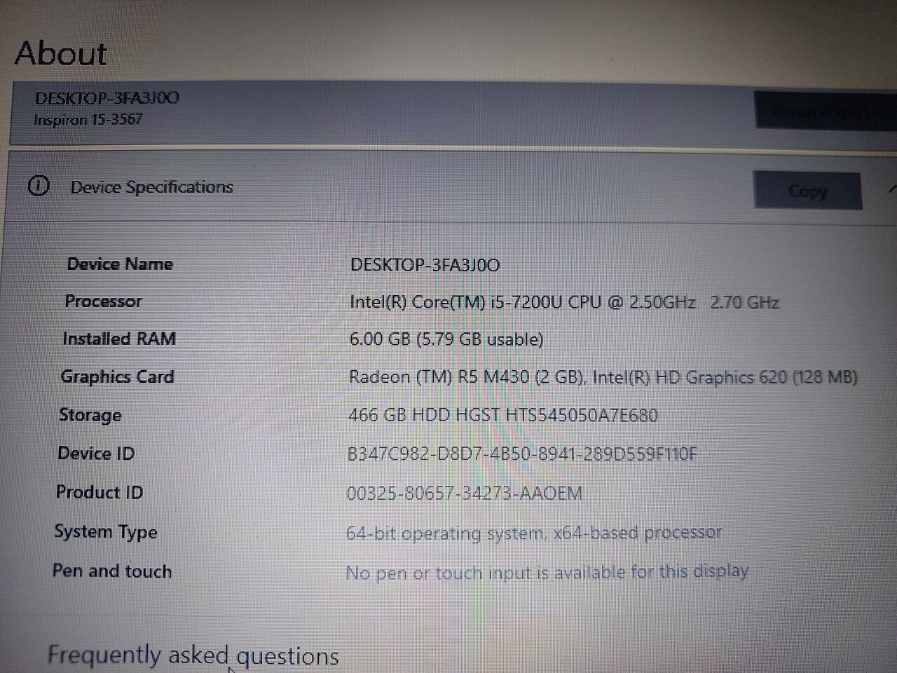 Jeddah, Computers, SAR 600,  Dell Laptop Inspiron 15