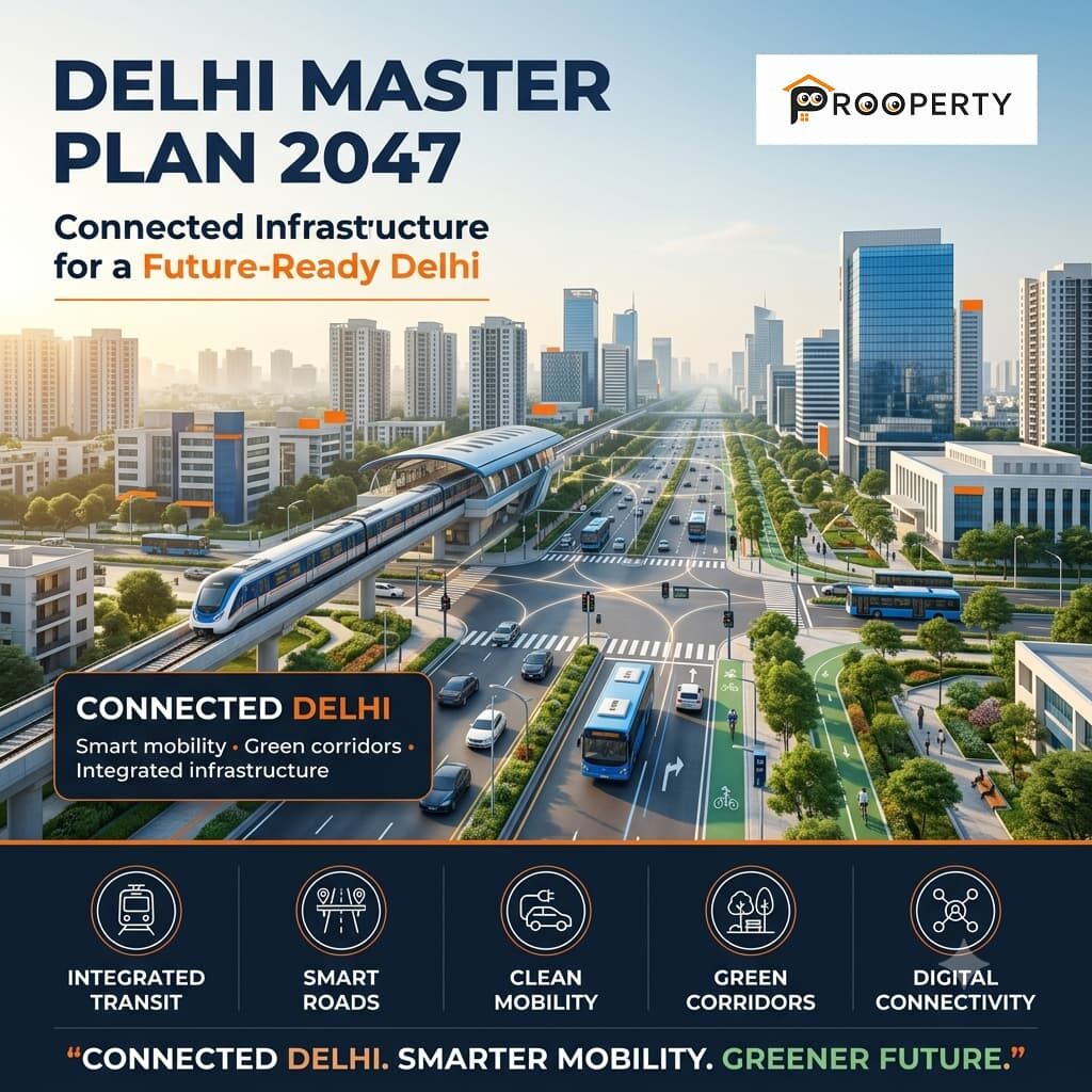 New Delhi, Real Estate Wanted, Studio,  Delhi Master Plan 2047 Updates | Prooperty.com: Explore Future Growth