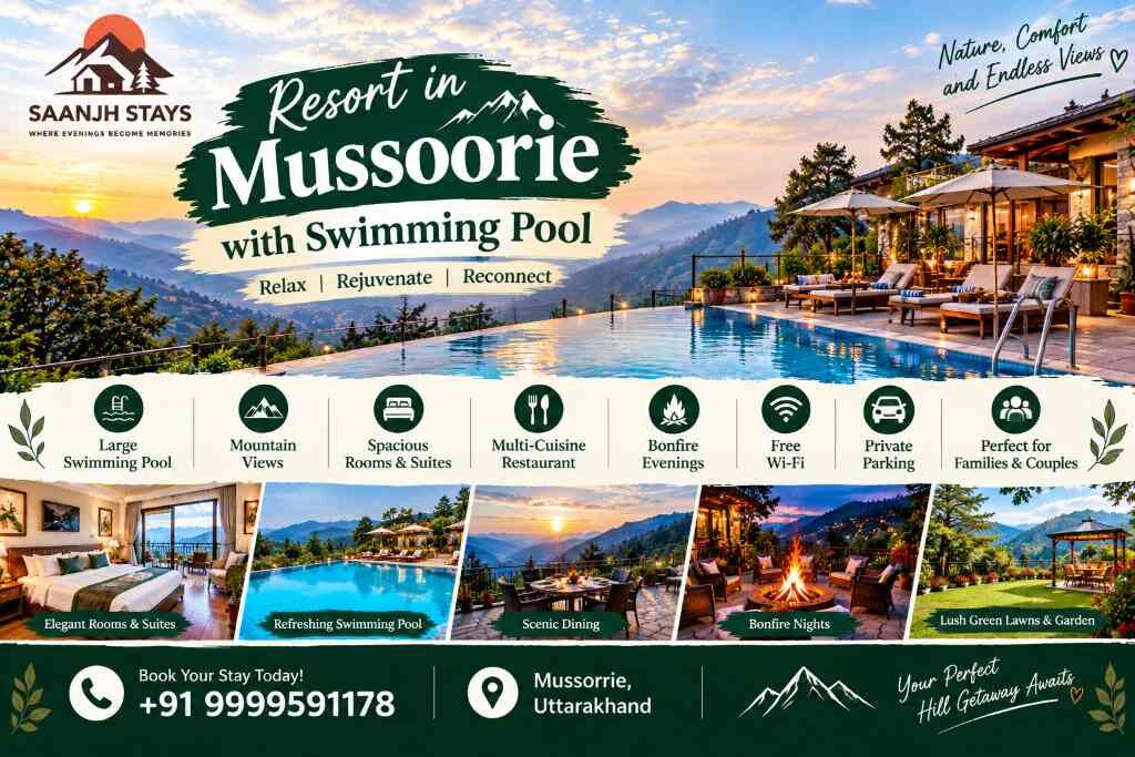 Bangalore, Travel, Resort In Mussoorie With Swimming Pool