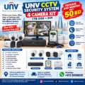 BHD 50, UNV CCTV Security System 4 Camera Kit 1TB HDD DVR Monitor Only 50 BD