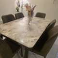SAR 900,  Marble Dinning Table With 6 Chairs