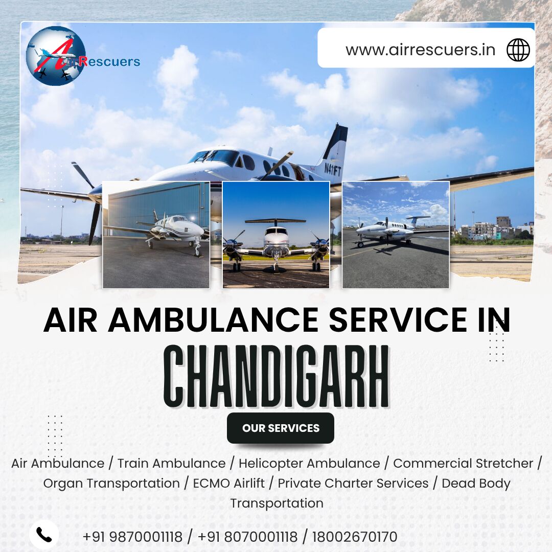 Chandigarh, Health & Beauty Items, Air Ambulance Services In Chandigarh For Timely Medical Transfers