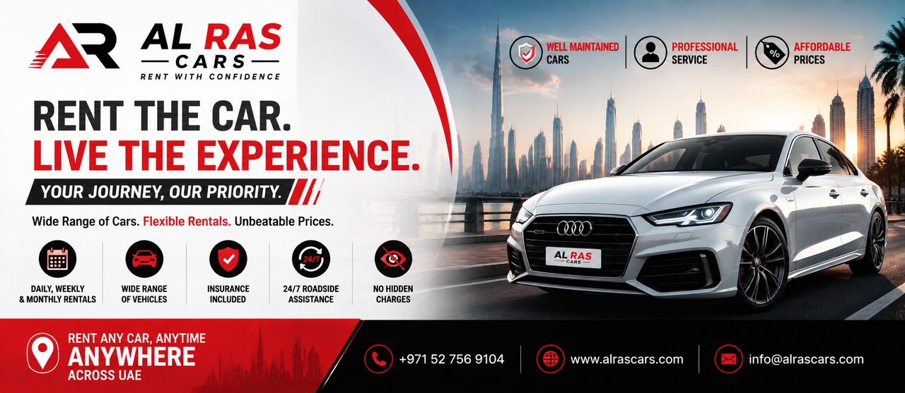 Ajman, Business, No Deposit Car Rental Sharjah Airport | Al Ras Cars UAE