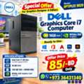 BHD 85,  Best Offer DELL Graphics Core I7 Computer 16GB RAM NVidia 2GB Graphics 120GB SSD+500GB HDD