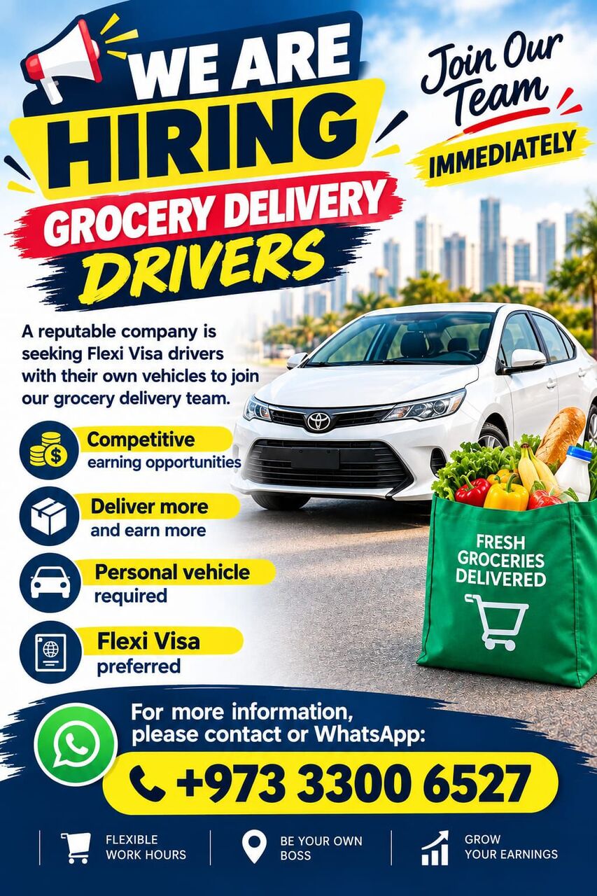 Sanabis, Jobs, DELIVERY DRIVER