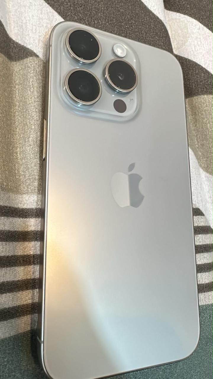 Khobar, Mobile Phones, SAR 2300,  IPhone 15 Pro, 128GB, Titanium, Used Only For 1 Month, 100% Battery Health