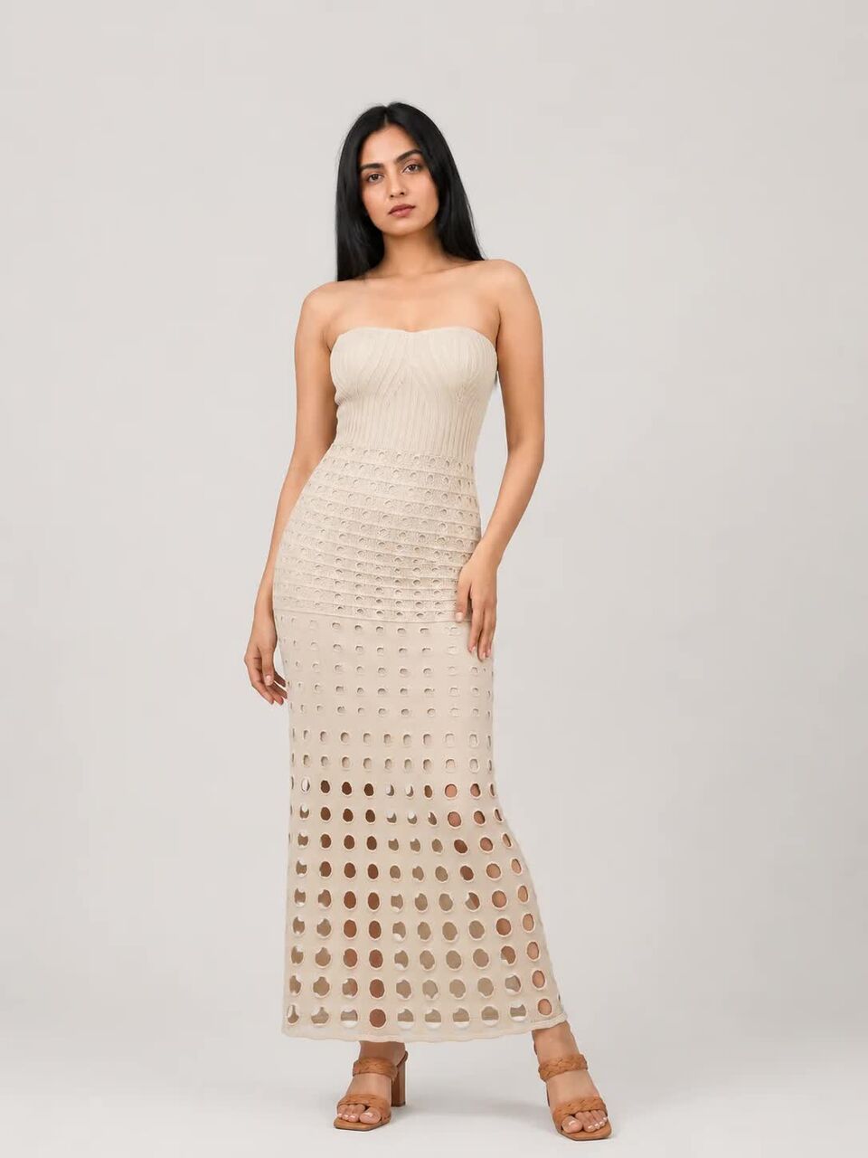 Chandigarh, Clothing & Accessories, INR 2559,  Find Women&rsquo;s Strapless Crochet Maxi Dress Online
