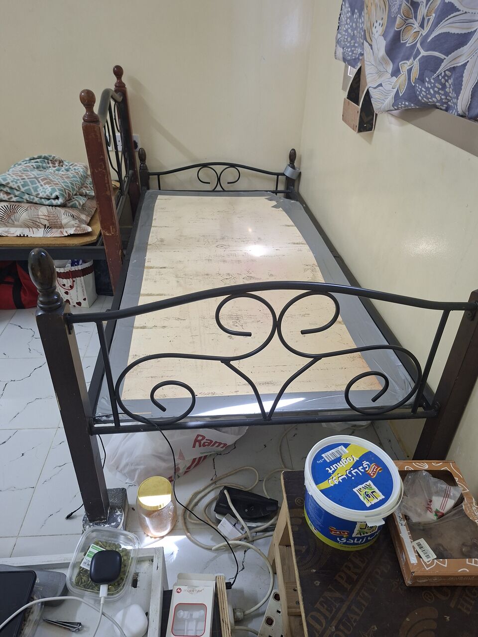 East Riffa, Furniture, BHD 8,  Steel Single Bed With Plywood