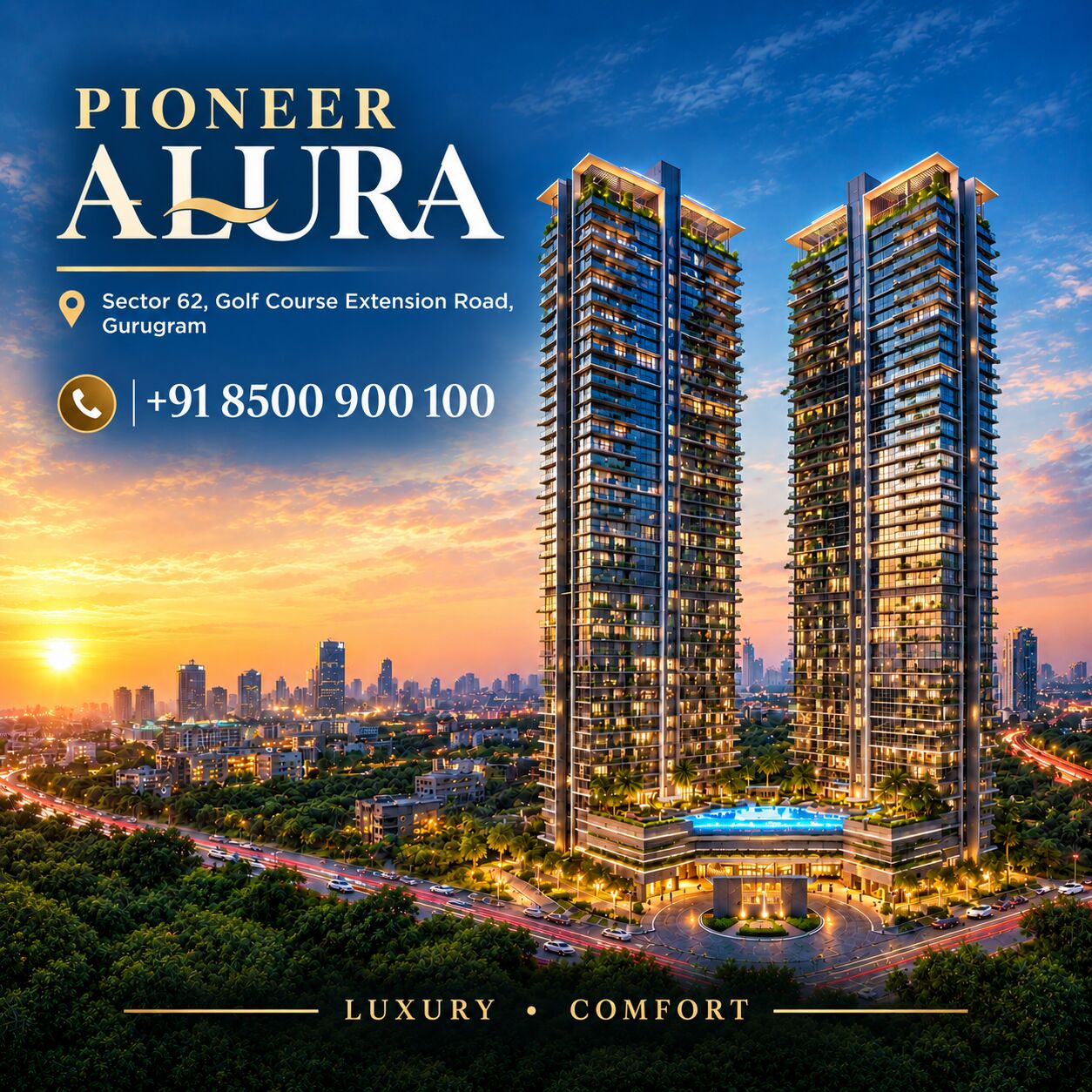 Gurgaon, Apartments, Flats, Houses & Villas, Compare Apartment Layouts And Amenities At Pioneer Alura