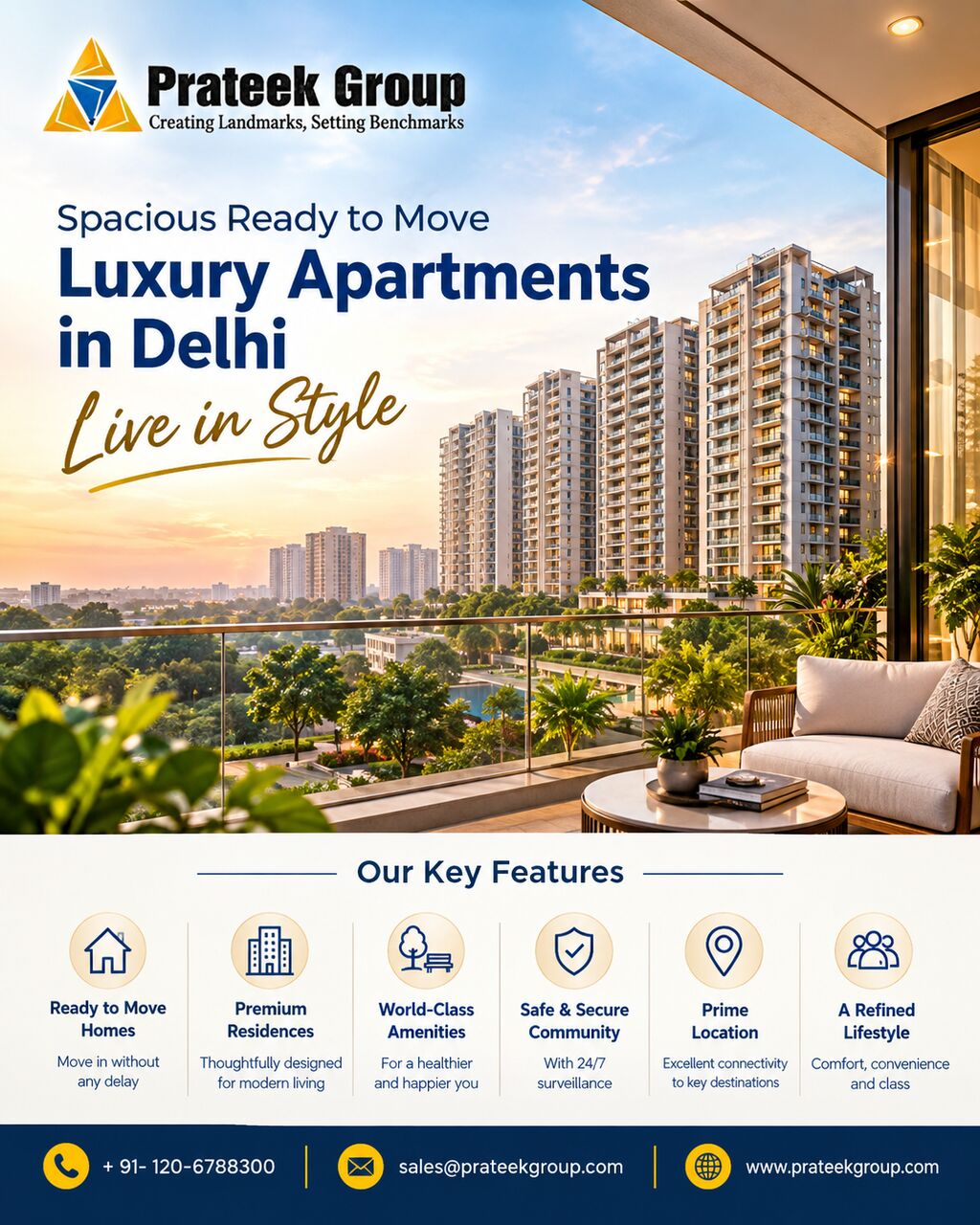 New Delhi, Real Estate, Spacious Ready To Move Luxury Apartments In Delhi Live In Style