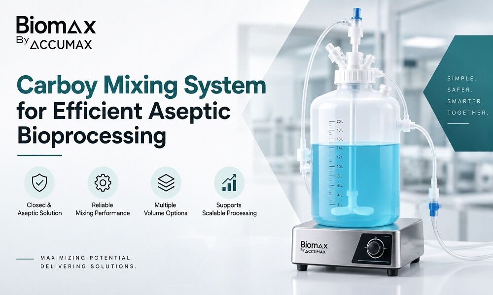 Ahmedabad, Health & Beauty Items, Carboy Mixing System For Efficient Aseptic Bioprocessing