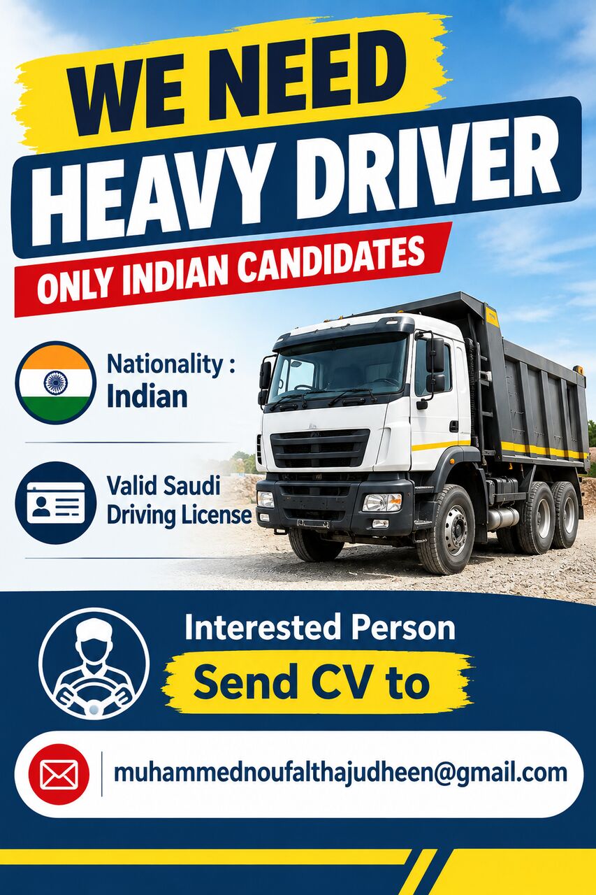 Riyadh, Jobs, HEAVY DRIVER