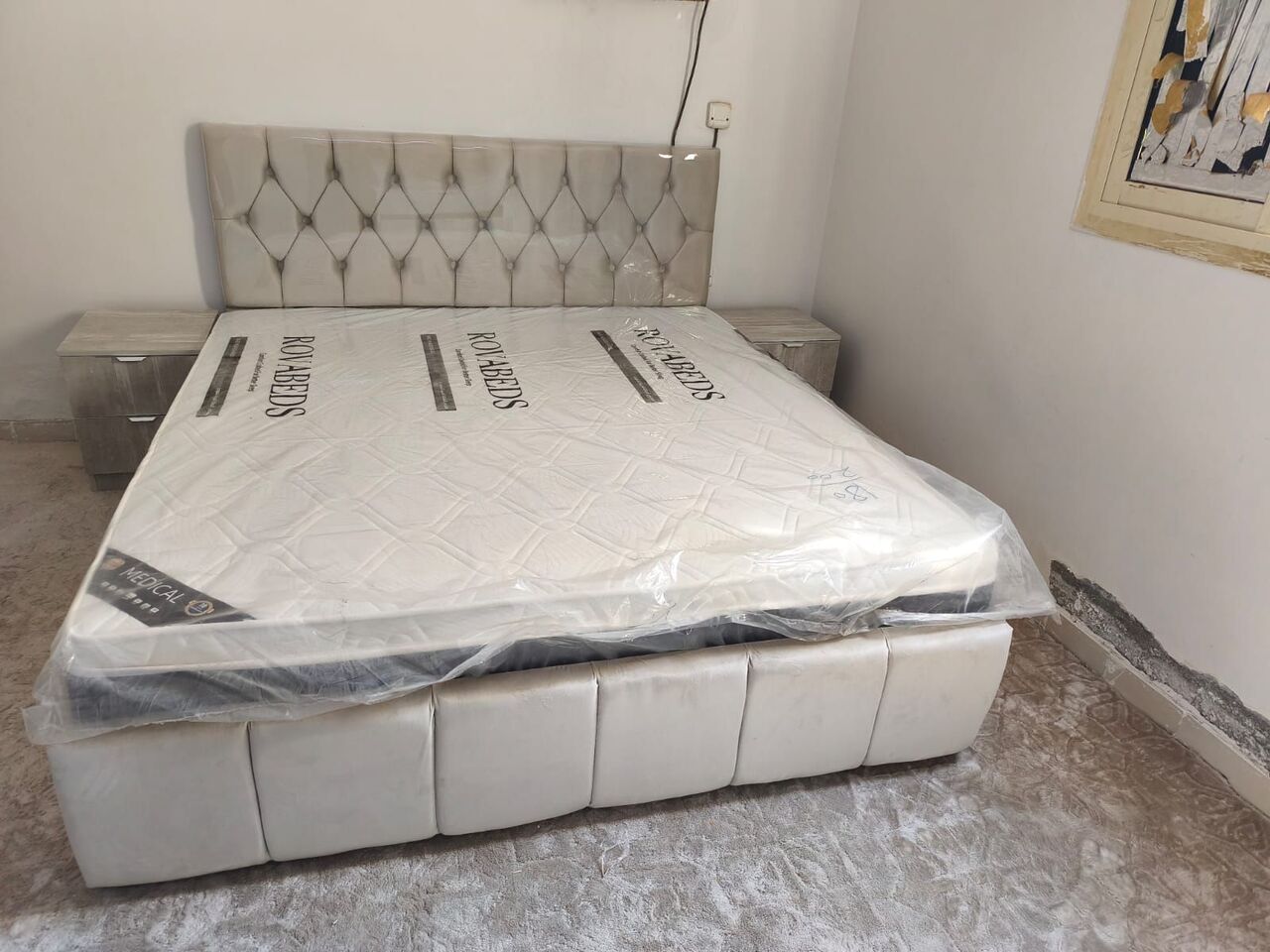 Jeddah, Furniture, SAR 1,  Double Bed With Mattress Available Brand New