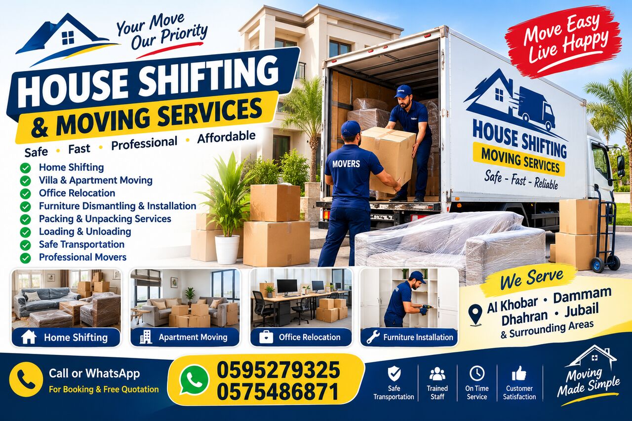 Thuqbah, Household, House Shifting & Moving Services – Safe, Fast & Affordable  🚚 Professional House Shifting