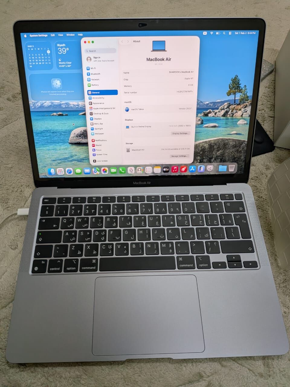 Khobar, Tablet Computers, SAR 1800,  Apple MAC Book Air For Sale
