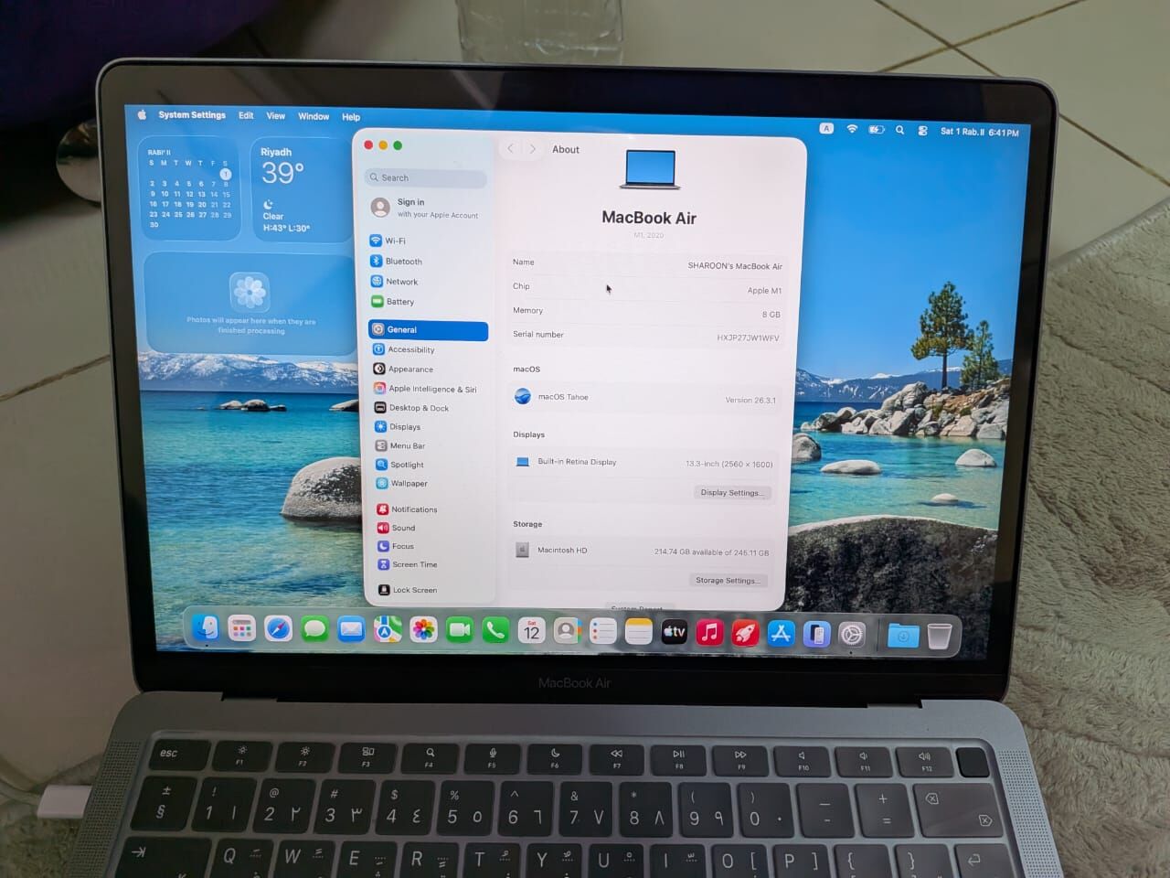 Khobar, Tablet Computers, SAR 1800,  Apple MAC Book Air For Sale
