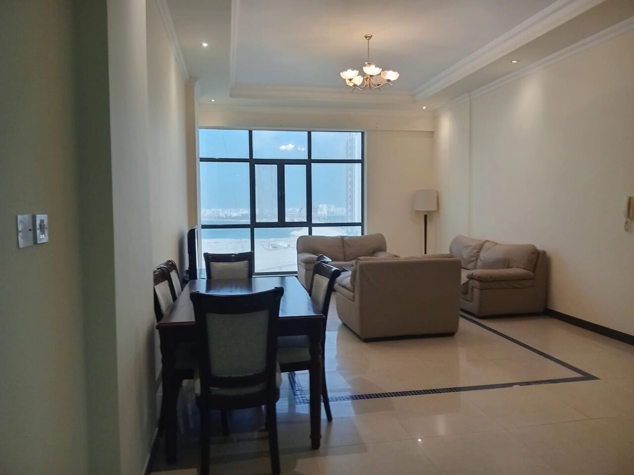 Juffair, Apartments, Flats, Houses & Villas, BHD 350/month,  Furnished,  3 BR,  Semifurnished With EWA