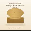 Premium Original Mango Wood Roti Box With Lid &ndash; Perfect For Fresh Rotis Daily