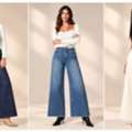 USD 133,  Luxury Stretch Denim | High Waisted Wide Leg Jeans &ndash; Chic Life