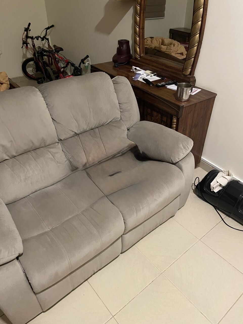 Riffa, Free Items, Free Recliner Sofa - Broken