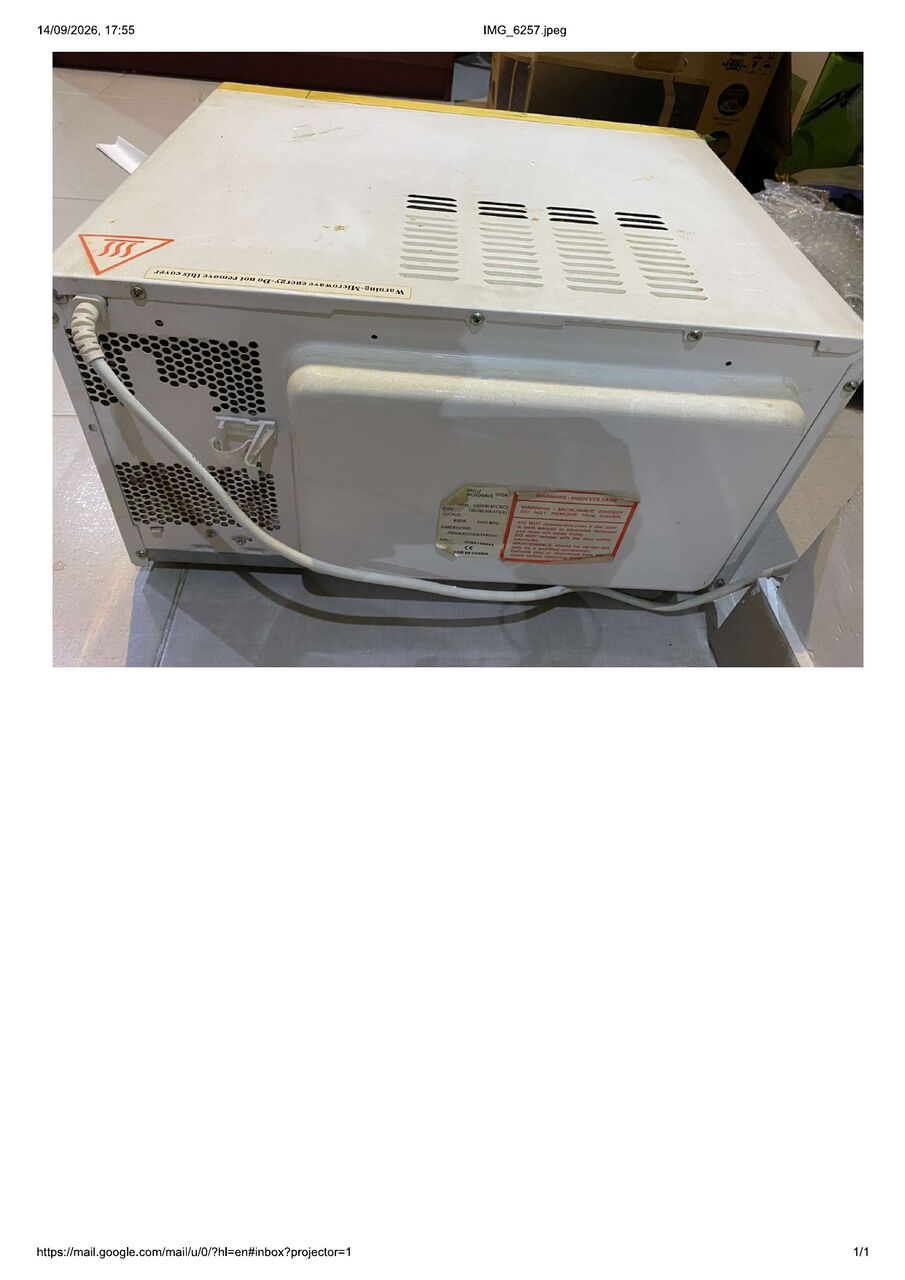 Umm Al Hassam, Appliances, BHD 12,  Microwave Oven For Sale &ndash; 20L Capacity  Well-maintained Microwave Oven In Good Working Con