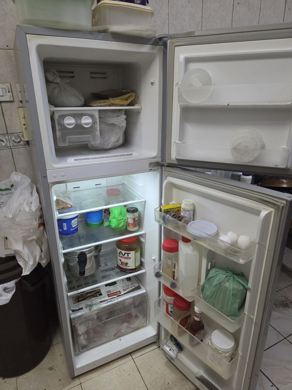Riyadh, Household Items, SAR 1200,  Household Items | Refrigerator, W ACU, 3 Seater Sofa, Bed & Matress And Steel Cabinet
