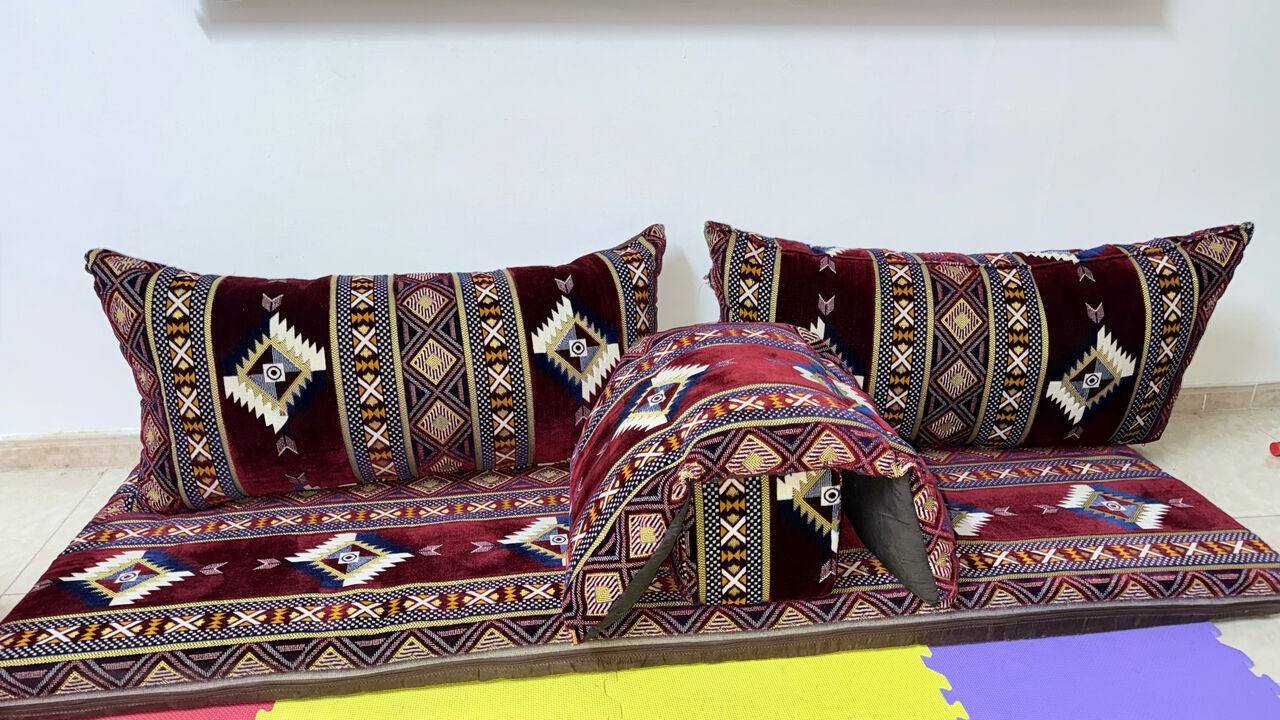 Jubail, Furniture, SAR 250,  Clean Majlis / Traditional Floor Seating Set &ndash; (Slightly Negotiable)