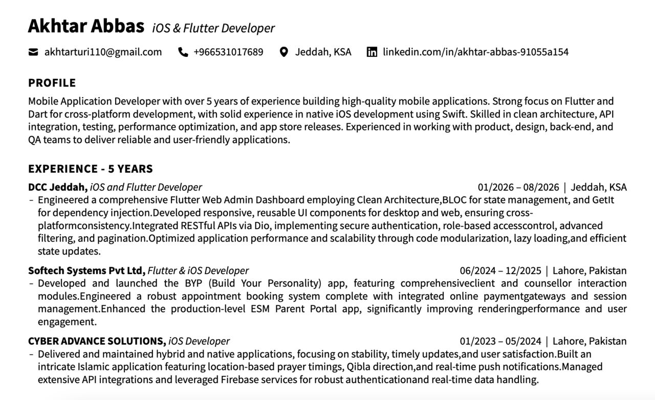 Riyadh, Job Seekers, Native IOS And Flutter Apps Developer