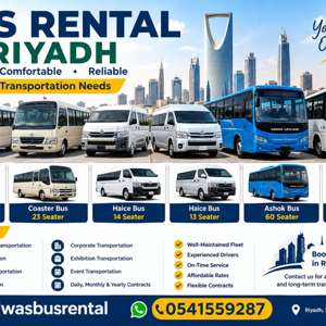Bus Rental Coaster 30 Seater And Haice 14 Seater