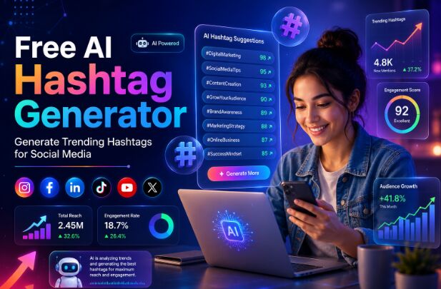 Ahmedabad, Business, Best Generate Relevant Social Media Hashtags With AI