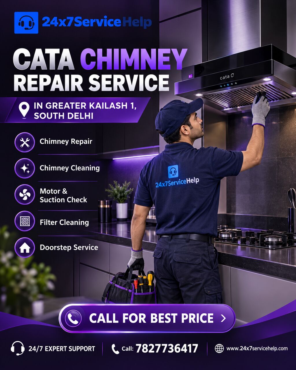 New Delhi, Appliance Repair, Cata Chimney Repair Service In Greater Kailash 2 South Delhi &ndash; Expert Kitchen Chimney Sol