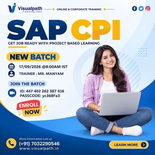 Hyderabad, Lessons Offered, SAP CPI New Batch &ndash; Learn, Practice And Build Skills