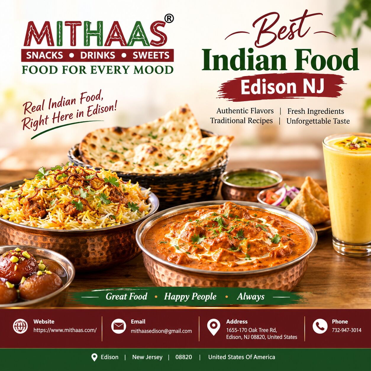 New York, Restaurants, Mithaas Restaurant &ndash; Best Indian Food Edison NJ