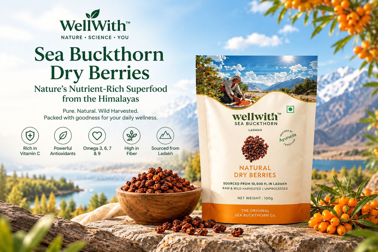 Noida, Health & Beauty Items, INR 1,  Buy Organic Dry Sea Buckthorn Berries Online In India | WellWith