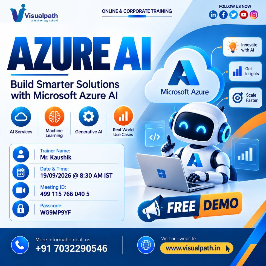 Hyderabad, Education, Azure AI Free Demo: Learn AI With Industry Experts