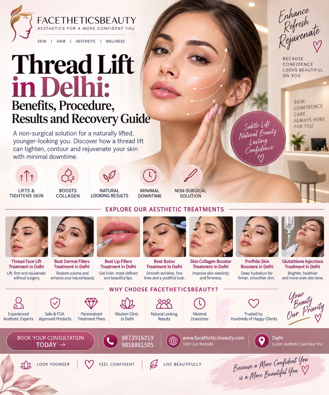 New Delhi, Health, Thread Face Lift Treatment In Delhi