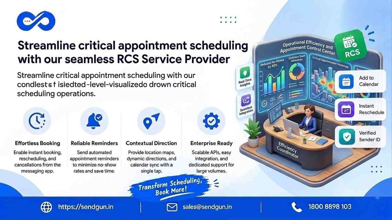 Mumbai, Marketing, Streamline Critical Appointment Scheduling With Our Seamless RCS Service Provider