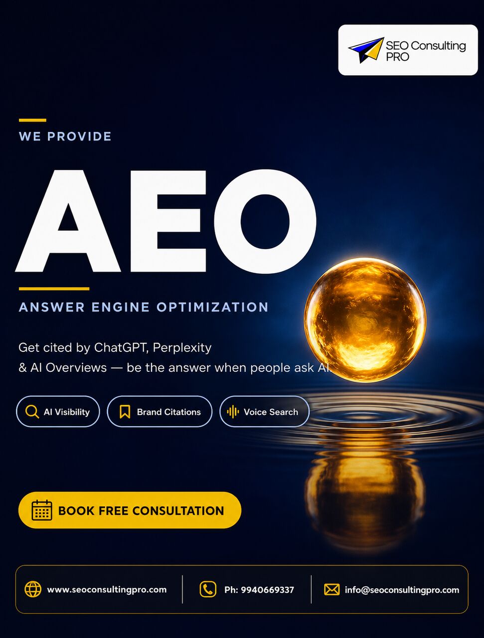 Chennai, Business, SEO Consulting Pro | SEO, AEO & GEO Services That Put You Where Buyers Search