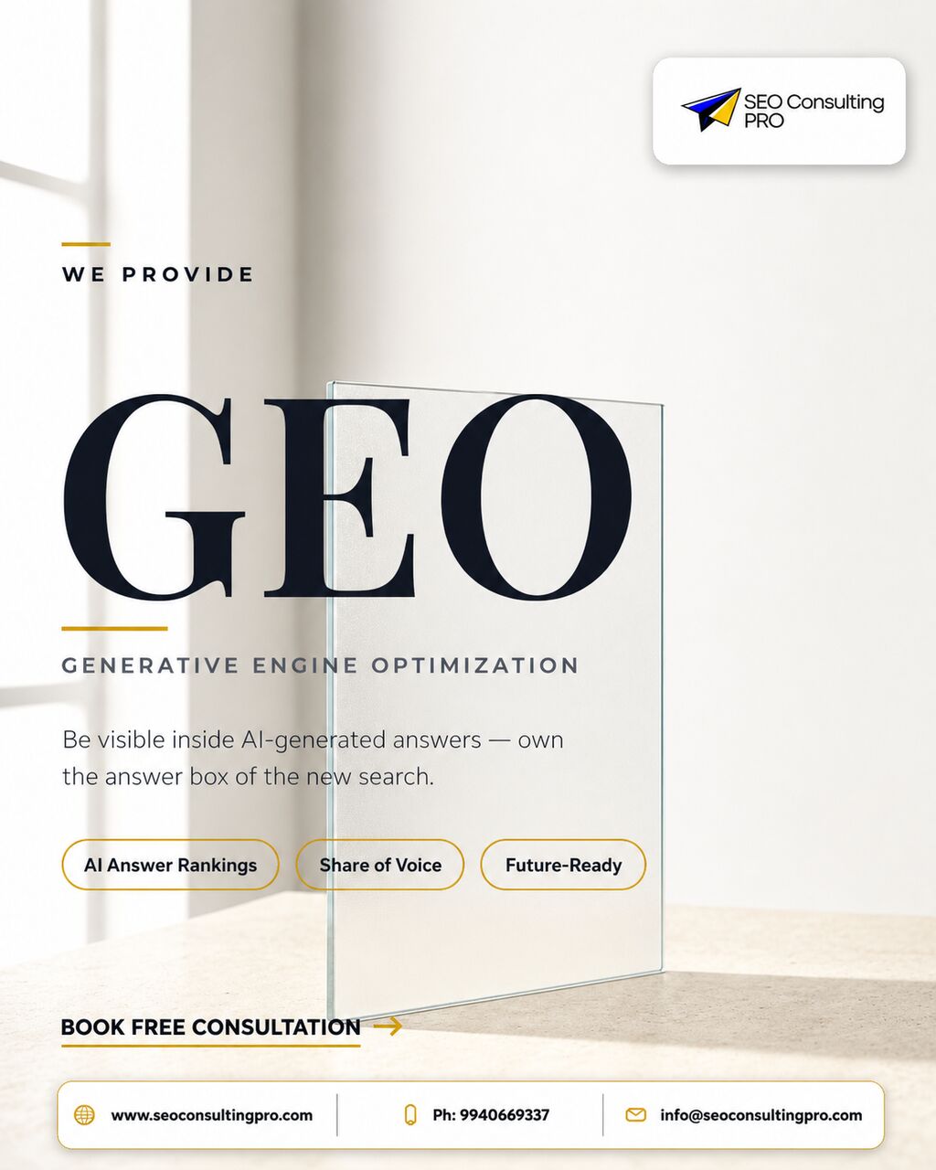 Chennai, Business, SEO Consulting Pro | SEO, AEO & GEO Services That Put You Where Buyers Search