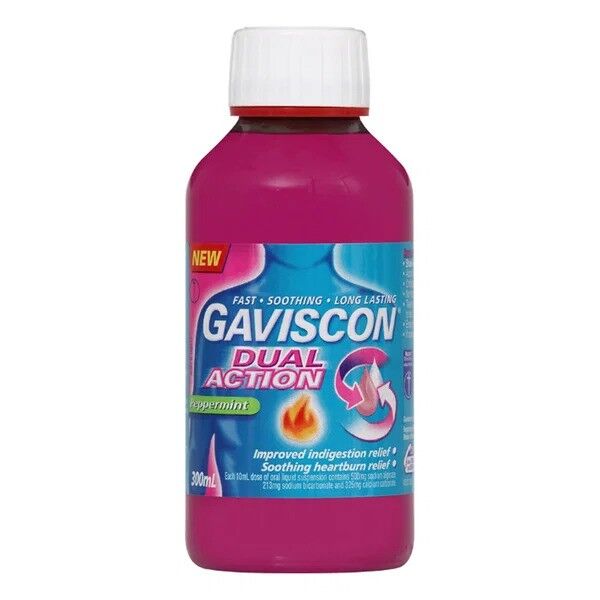 Sydney, Health & Beauty Items, AUD 20,  Gaviscon Dual Action Peppermint Liquid 300ml