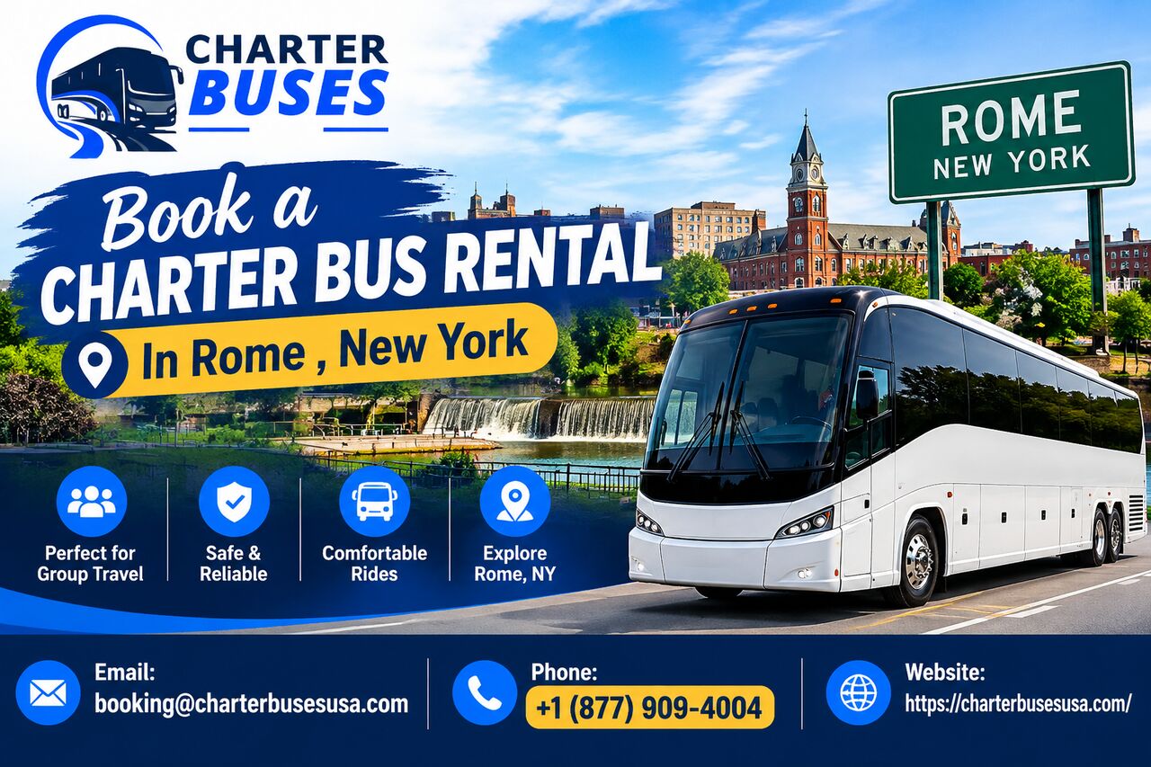 New York, Travel, Book  A Charter Bus Rental In Rome,New York