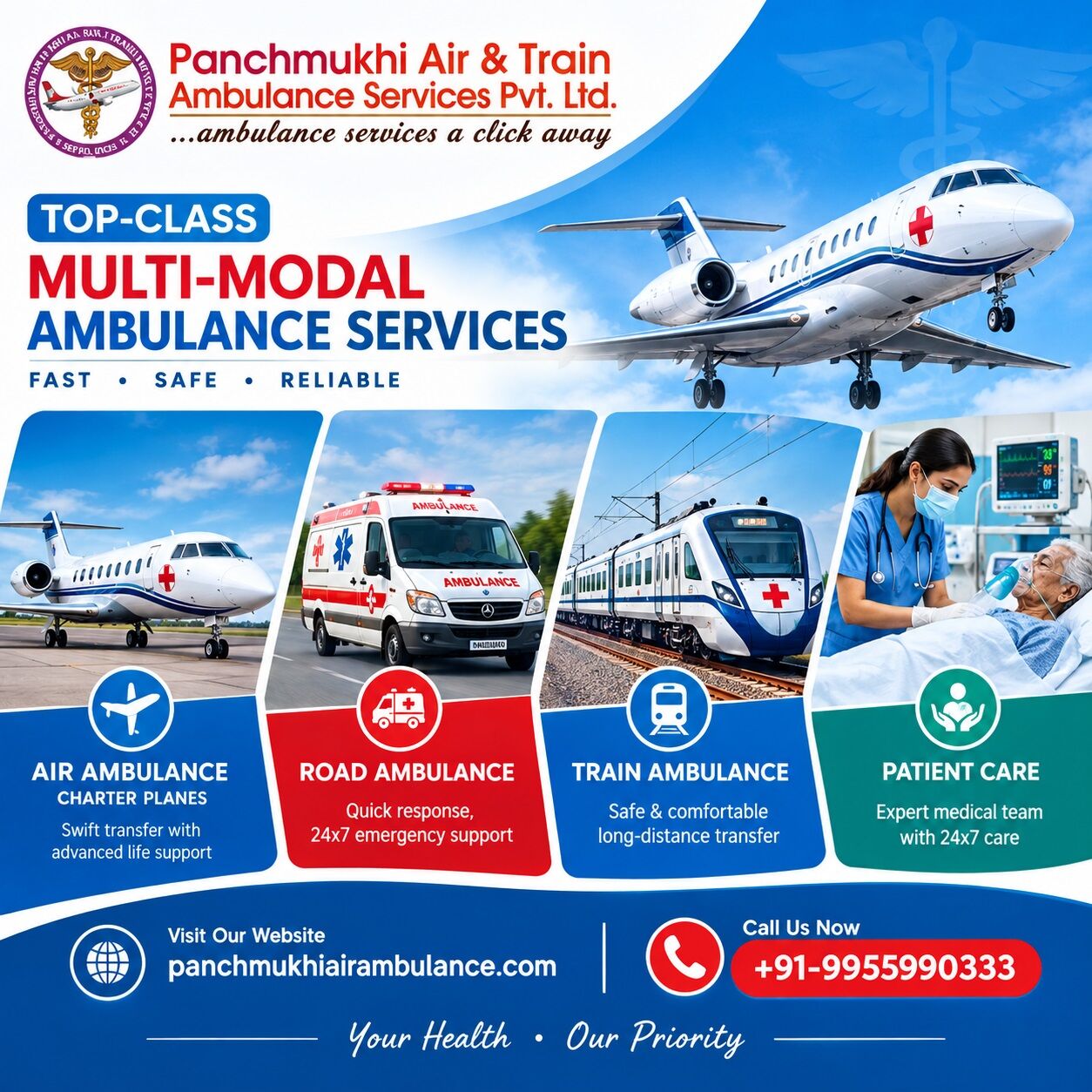 New Delhi, Health, Panchmukhi Low Cost Air Ambulance In Delhi - Cost Is Not Out Of Budget