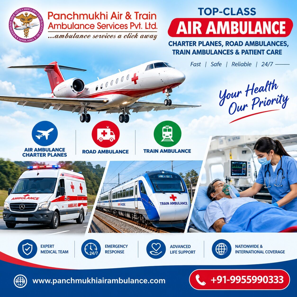Mumbai, Health, Panchmukhi Air Ambulance Cost From Guwahati- Booking Provided Immediately